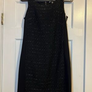 DKNYC BLACK SPARKLE TWEED DRESS SIZE 6